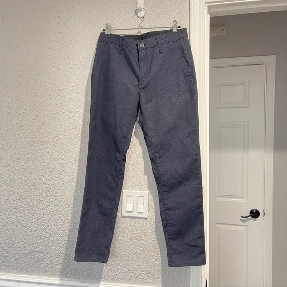 AG JEANS LOS ANGELES women’s work cropped pants grey navy 26 - Picture 5 of 10